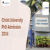 Christ University PhD Admission 2024 Open till November 24; Check Details Here